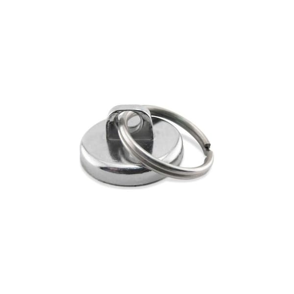Master Magnetics Neodymium Super Magnet Assembly NA011200N with Key Ring 35 Lbs. Pull Chrome Plating - Pkg Qty 25